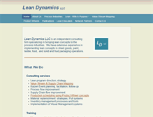 Tablet Screenshot of leandynamics.us